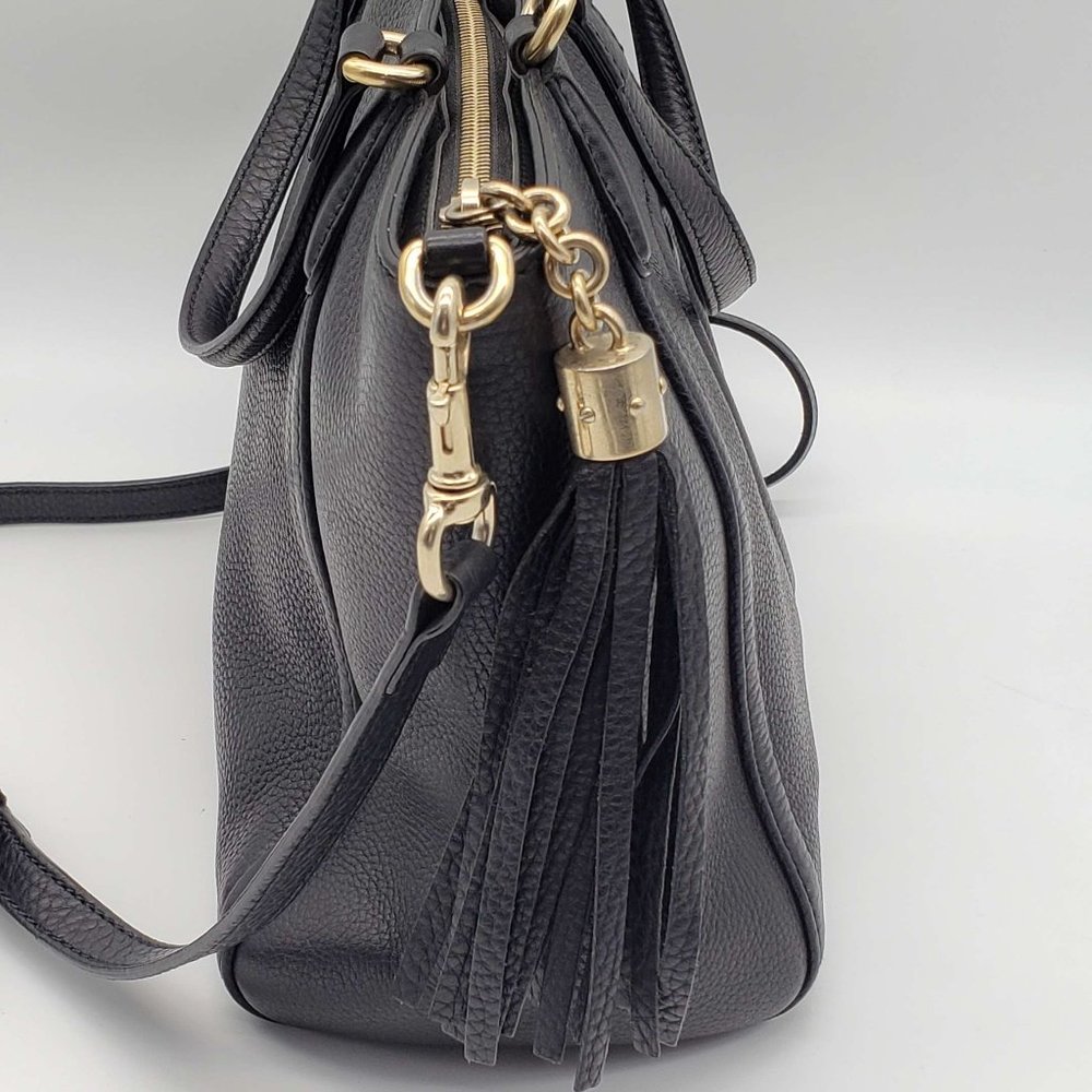 100% Authentic Gucci GG Soho Black Leather Shoulder Bag - Picture 4 of 16